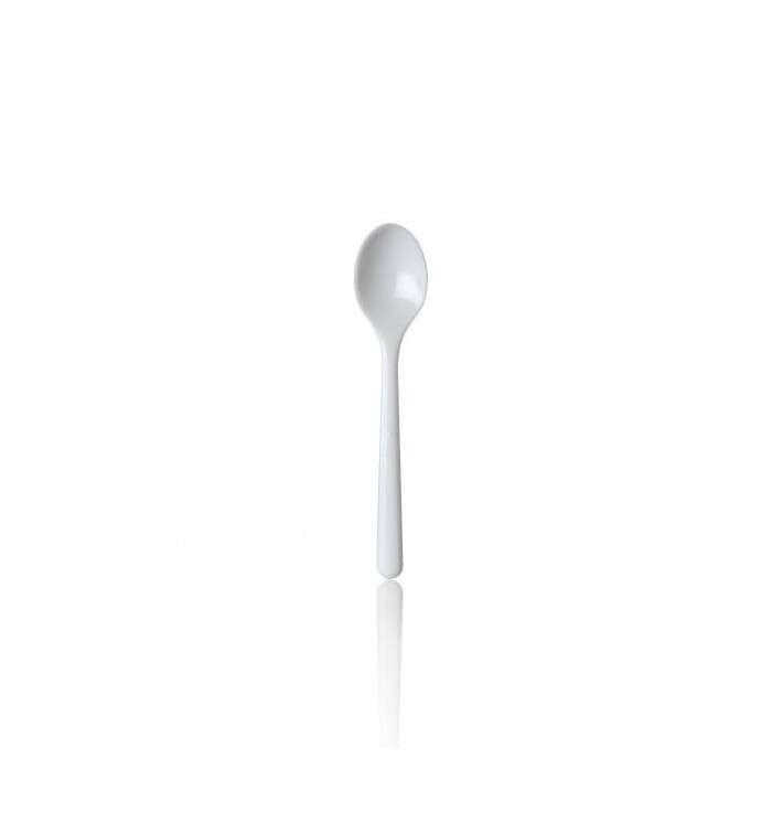 Plastic Teaspoon PS "Premium" White 13cm (50 Units) Plastic Teaspoon PS "Premium" White 13cm (50 Units)