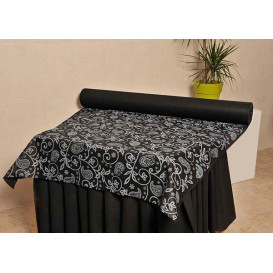 Novotex Tablecloth Roll Black "Cachemir" P40cm 1,2x50m (6 Units)