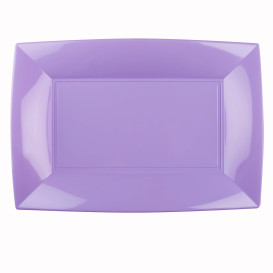 Plastic Tray Microwavable Lilac "Nice" 34,5x23cm (6 Units) 