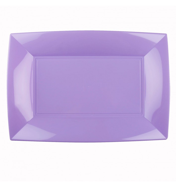 Plastic Tray Microwavable Lilac "Nice" 34,5x23cm (6 Units) 
