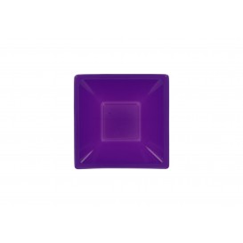 Plastic Bowl PS Square shape Lilac 12x12cm (12 Units) 