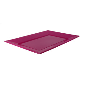 Plastic Tray Fuchsia 33x22,5cm (3 Units) 