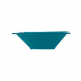 Plastic Bowl PS Square shape Turquoise 12x12cm (12 Units) 