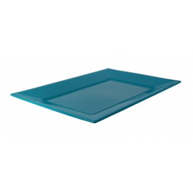 Plastic Tray Turquoise 33x22,5cm (3 Units) 