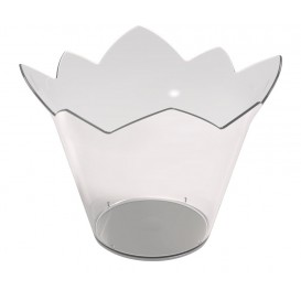 Tasting Plastic Bowl PS "Nenufar" Clear 70 ml (25 Units) 