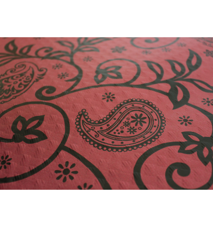 Pre-Cut Paper Tablecloth 1x1m "Cachemir" Burgundy 37g 1x1m (400 Units) Pre-Cut Paper Tablecloth 1x1m "Cachemir" Burgundy 37g 1x1m (400 Units)