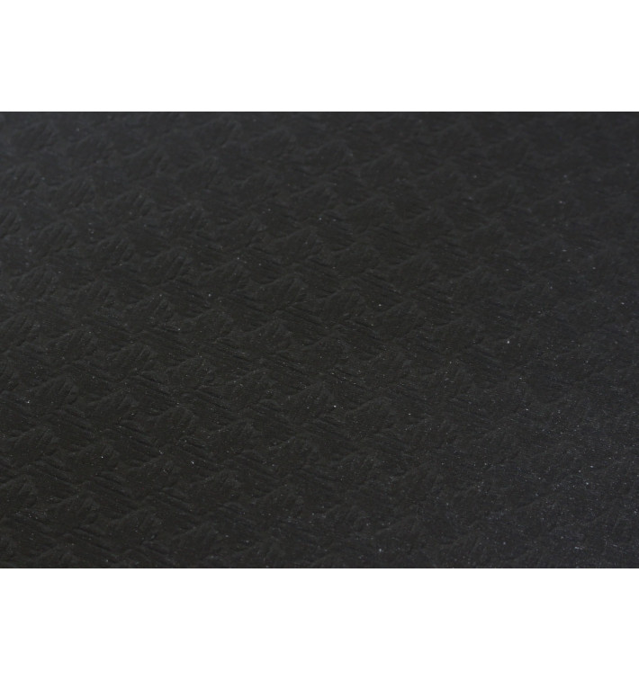 Pre-Cut Paper Tablecloth Black 40g 1x1m (400 Units) Pre-Cut Paper Tablecloth Black 40g 1x1m (400 Units)