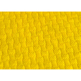 Pre-Cut Paper Tablecloth Yellow 40g 1x1m (400 Units) 