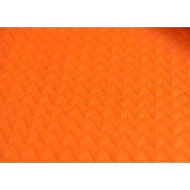 Pre-Cut Paper Tablecloth Orange 40g 1x1m (400 Units) 