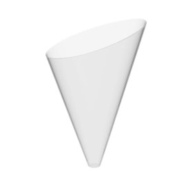 Plastic Serving Cones with Serving Cone Holder "Slice" 55ml 18x26cm (4 Kits)