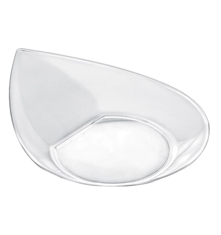 Tasting Plastic Plate PS "Smart" Clear 8,6x7,1 cm (50 Units) Tasting Plastic Plate PS "Smart" Clear 8,6x7,1 cm (50 Units)