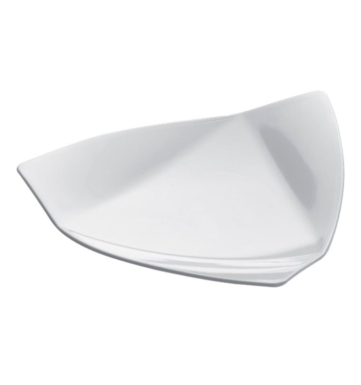 Tasting Plastic Plate PS "Vela" White 8,5x8,5 cm (50 Units) 