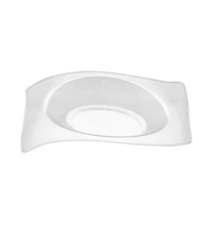Tasting Plastic Plate PS Flat Clear 8x6,6 cm (50 Units) Tasting Plastic Plate PS Flat Clear 8x6,6 cm (50 Units)