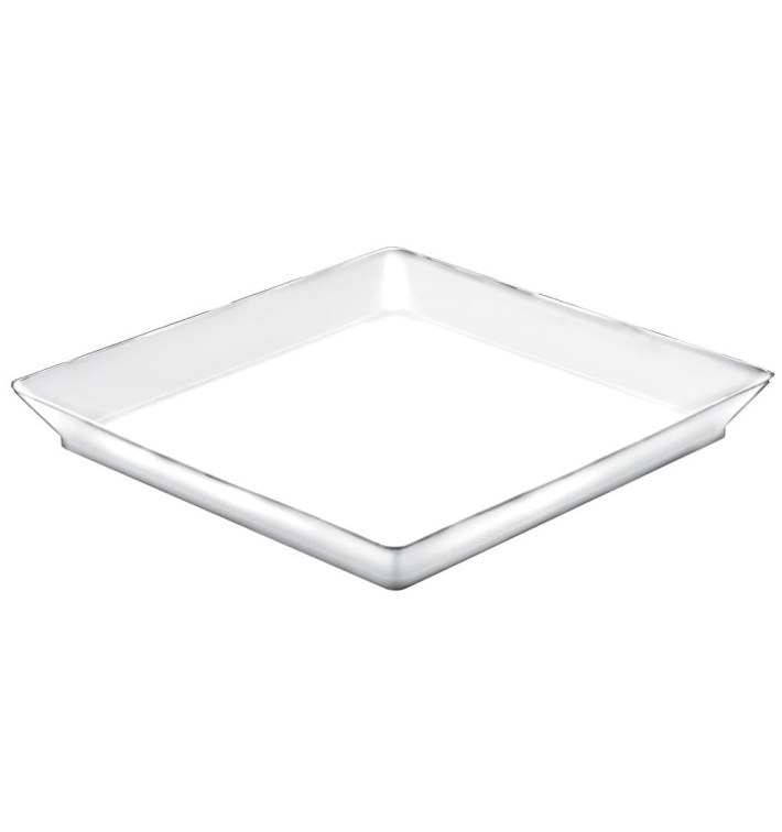 Tasting Tray PS Medium size White 13x13 cm (12 Units) 