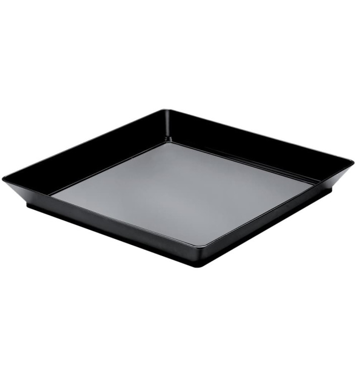 Tasting Tray PS Medium size Black 13x13 cm (12 Units) Tasting Tray PS Medium size Black 13x13 cm (12 Units)