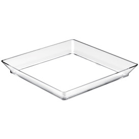 Tasting Tray PS Medium size Clear 13x13 cm (12 Units) 