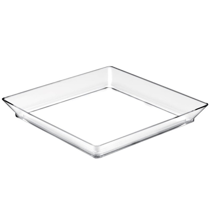 Tasting Tray PS Medium size Clear 13x13 cm (12 Units) Tasting Tray PS Medium size Clear 13x13 cm (12 Units)