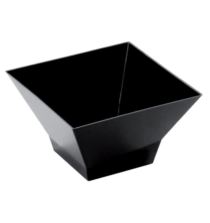 Tasting Plastic Bowl PS "Pagoda" Black 350ml (12 Units) Tasting Plastic Bowl PS "Pagoda" Black 350ml (12 Units)