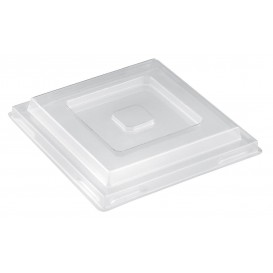 Plastic Lid for Tasting Bowl PS "Pagoda" Maxi Clear PET 500ml (10 Units) 