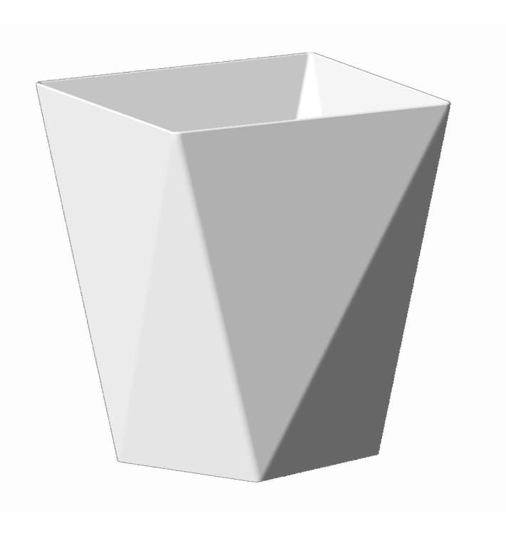 Plastic Tasting Cup PS "Diamond" White 100 ml (500 Units) Plastic Tasting Cup PS "Diamond" White 100 ml (500 Units)