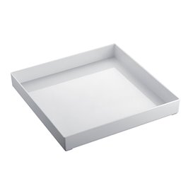 Plastic Tray White 30x30cm (1 Unit) 