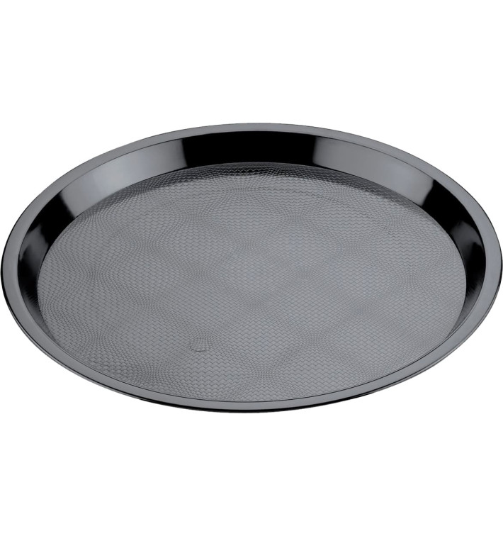 Plastic Tray Black Ø32cm (5 Units) Plastic Tray Black Ø32cm (5 Units)