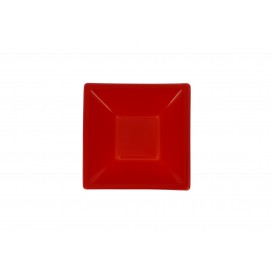Plastic Bowl PS Square shape Red 12x12cm (720 Units)