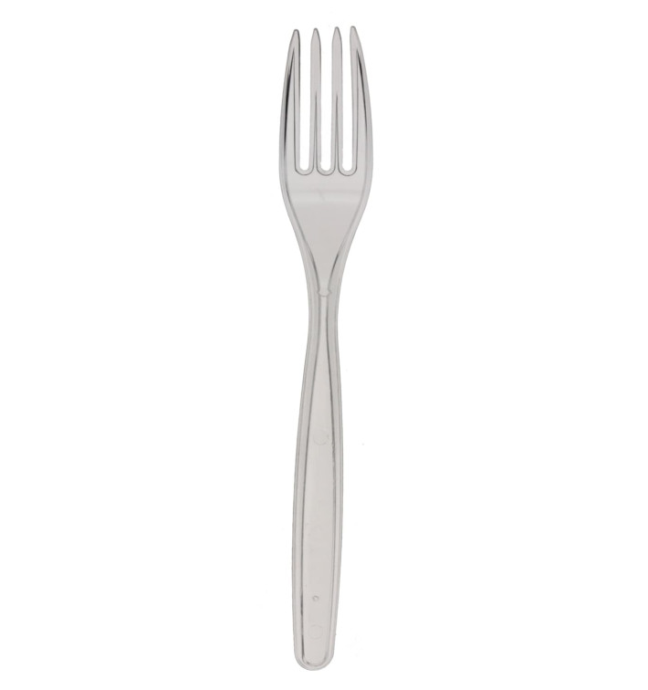 Plastic Fork PS Clear 17,5cm (20 Units) Plastic Fork PS Clear 17,5cm (20 Units)