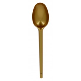 Plastic Spoon PS Gold 16,5cm (600 Units)