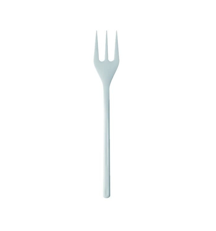 Plastic Tasting Mini Fork White 10cm (1500 Units)