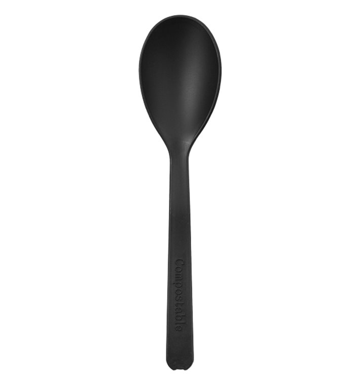 Tasting Mini Spoon Black 10cm (50 Units) 