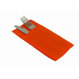Pocket Fold Paper Napkins Orange 40x40cm (960 Units)