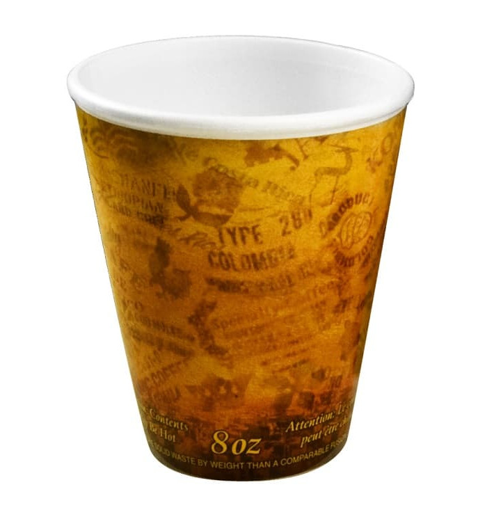 Foam Cup Fusion "Escape" 8Oz/266ml Ø8,1cm (1000 Units) Foam Cup Fusion "Escape" 8Oz/266ml Ø8,1cm (1000 Units)