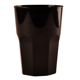 Plastic Cup for Cocktail PP Black Ø8,4cm 350ml (20 Units) 