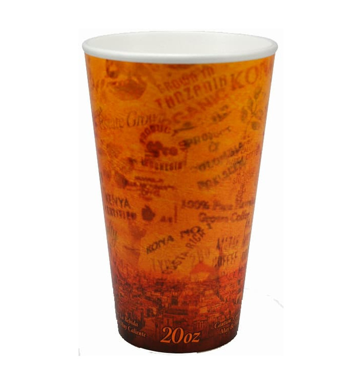 Foam Cup Fusion "Escape" 20Oz/591ml Ø9,4cm (20 Units) Foam Cup Fusion "Escape" 20Oz/591ml Ø9,4cm (20 Units)