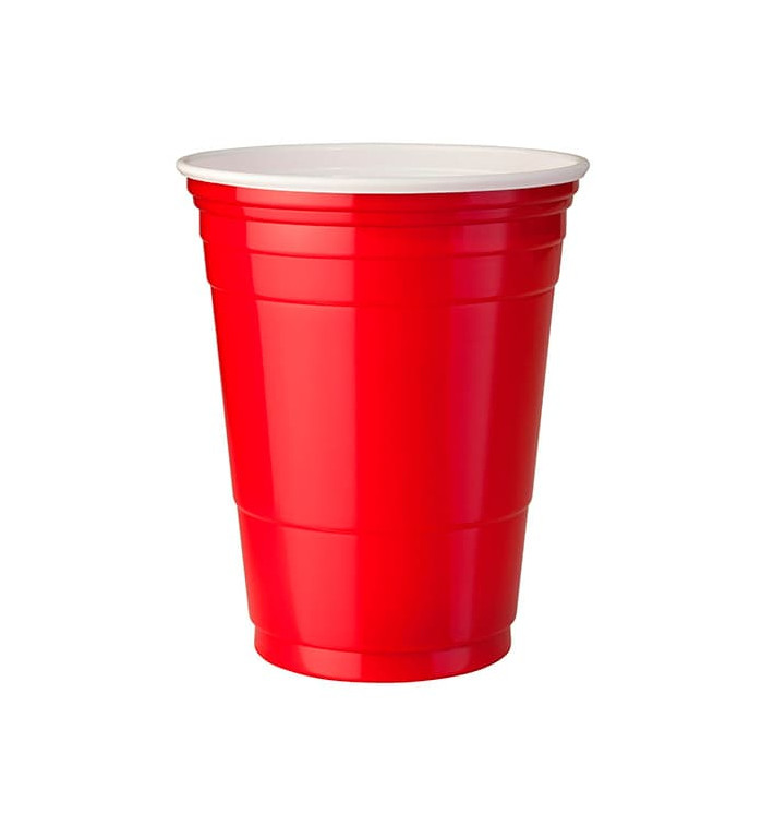 Plastic Cup PS Red American Party 360ml (50 Units) Plastic Cup PS Red American Party 360ml (50 Units)