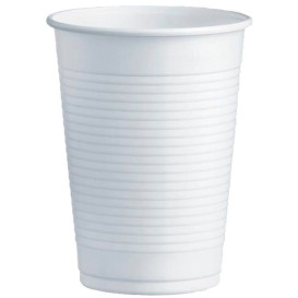 Plastic Cup PS White 230ml Ø7,0cm (100 Units) 