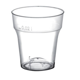 Plastic Shot PS "Moon" Clear 20 ml (50 Units) 
