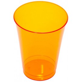 Plastic Cup PS Injection Moulding Orange 230 ml (10 Units) 