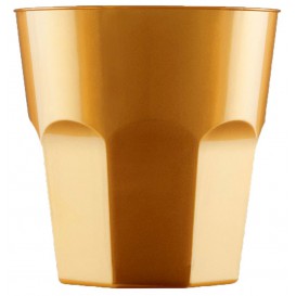 Plastic Cup for Cocktail PS Gold Ø7,3cm 220ml (1000 Units)