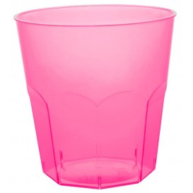 Plastic Cup PS Fuchsia Clear Ø7,3cm 220ml (1000 Units)