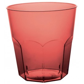 Plastic Cup PS Burgundy Clear Ø7,3cm 220ml (50 Units) 