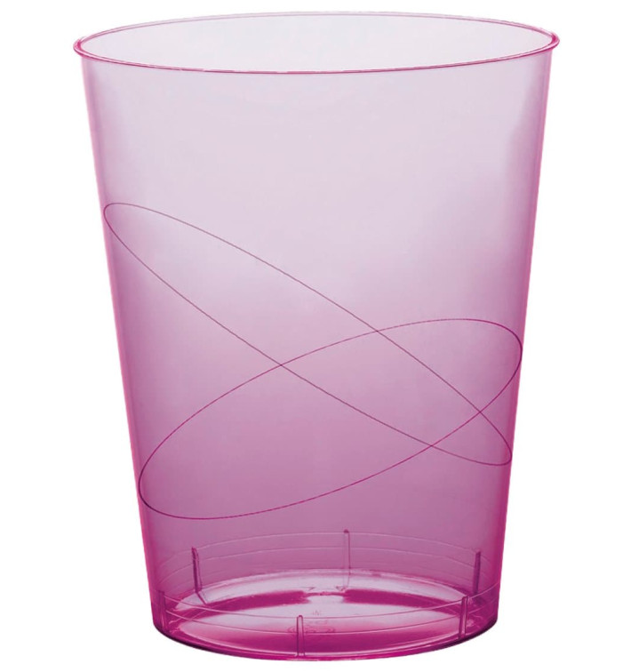 Plastic Cup PS "Moon" Lilac Clear 350ml (20 Units) Plastic Cup PS "Moon" Lilac Clear 350ml (20 Units)