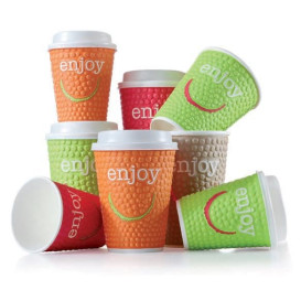 Paper Cup "Enjoy" 12 Oz/360ml Ø9,0cm (34 Units)
