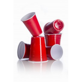 Plastic Cup PS Red American Party 360ml (1000 Units)