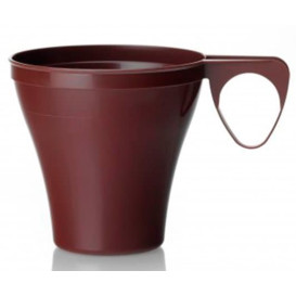 Plastic Cup Brown 80ml (40 Units) 