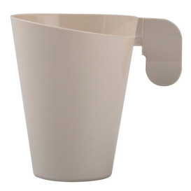 Plastic Cup "Design" Cream 72ml (12 Units) 