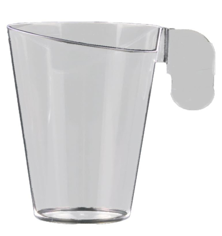 Plastic Cup "Design" Clear 72ml (12 Units) 