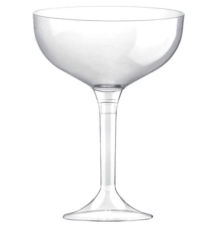 Plastic Stemmed Flute Clear 200ml 2P (40 Units) Plastic Stemmed Flute Clear 200ml 2P (40 Units)