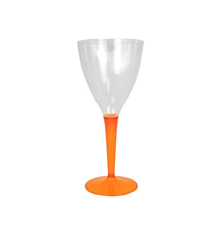 Plastic Stemmed Glass Wine Orange 130ml (60 Units) Plastic Stemmed Glass Wine Orange 130ml (60 Units)